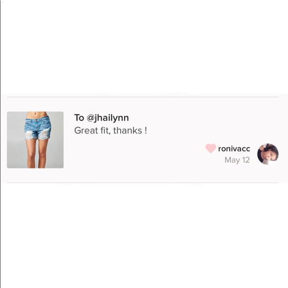 Sneak peek Distressed Jean Shorts - Picture 2 of 6